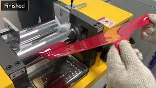 Whole process of ABS + Red masterbatches mixing by lab two roll mill. (No editing)