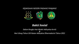 BAKTI SOSIAL KEJAKSAAN NEGERI PADANG PANJANG DALAM RANGKA HARI BHAKTI ADHYAKSA KE-61
