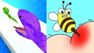 Help Me Tricky Story vs Snake Run Race 3D - Satisfying ASMR Gameplay All Levels