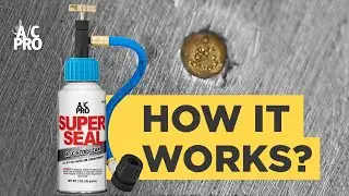 Review AC leak sealing rubber and metal using Super Seal VW Polo