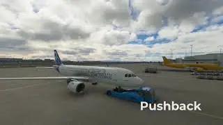 A320 Startup, Taxi and Take-Off - Microsoft Flight Simulator 2020