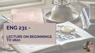 ENG 231 | American Literature | Lecture on Beginnings to 1820