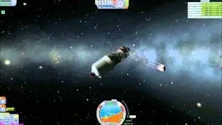 Запуск и стыковка модуля Квант-1 с орбитальной станцией Мир. Kerbal Space Program