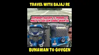 Bunawan Agusan del Sur to Governor Generoso Travel Vlog with Bajaj RE