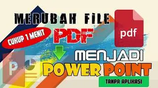 How to convert PDF to PPT (power point) without application.