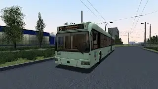 Игры.Покатушки по игре Garry's mod Trolleybus FS, карта Сумы, БКМ-333, борт.3650, марш.5