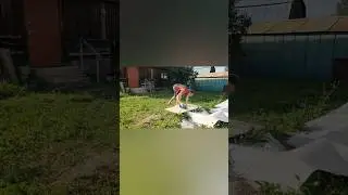Прочный пол в доме на сваях #загородныйдом #дача #лайфхаки