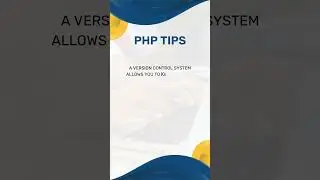 12.  Use a version control system to track changes to your code   #PHP #WEBTIPSMASTER