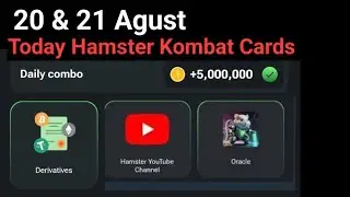 20 and 21 Agust Hamster Kombat Cards #21AgustKombatCards,#Shorts,