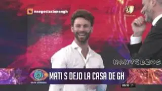 #GH 2016 La Gala 20/07 - RIAL RECIBE A MATIAS S QUE FUE EXPULSADO