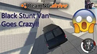 The Black Skilled Stunt Van! Beamng Drive PC!
