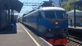 "Последний рейс ЧС200!" Электровоз ЧС200-009 Москва - СПБ проезжает платформу Останкино.