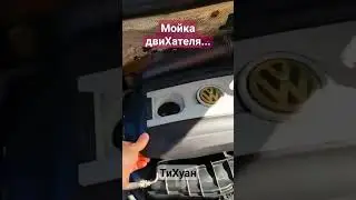 тигуан - мойка двигателя
