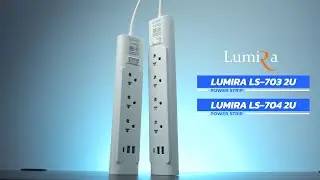 ปลั๊กไฟสวิตช์เดี่ยว พร้อมเบรกเกอร์ในตัว และพอร์ต USB | Lumira LS-703-2U, LS-704-2U