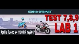 Asphalt 8 Aprilia Tuono V4 1100 RR lab 1 Test 7,8,9