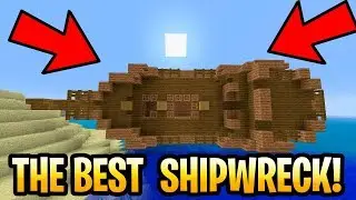 Minecraft Update Aquatic Console BEST SHIPWRECK EVER! PS4 Edition Seed Showcase Gameplay