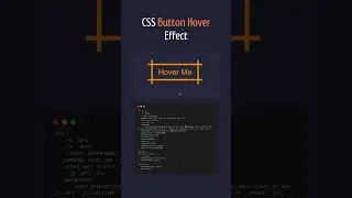 CSS Hover Effect Button | HTML CSS 