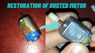 Restoration of rusted DC motor/Technical bro's. #Restoration  #Motor #tech