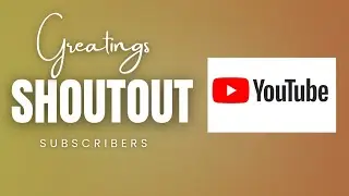 GREATINGS AND SHOUTOUT  9.25.17
