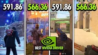 I Tested NVIDIA NEW Driver vs Community Favorite (591.86 vs 566.36)