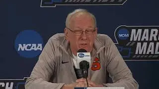 SYRACUSE COACH JIM BOEHEIM'S NCAA PRESS CONFERENCE ON FACING TCU 03-15-18