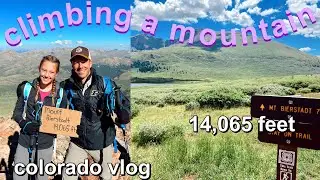 CLIMBING A MOUNTAIN | hiking a fourteener (mount bierstadt) + colorado travel vlog