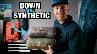 GetOutGear Down Puffy vs Synthetic Double Puffy Camping Blanket