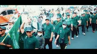 Jalan santai dalam rangka MILAD UMI Makassar (@universitasmuslimindonesia) yang ke-70