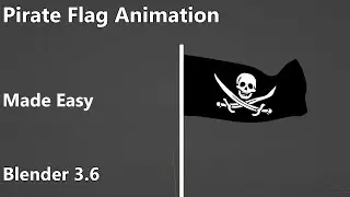 making pirate flag animation in blender