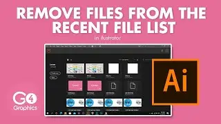 Remove files from the recent file list in illustrator CC