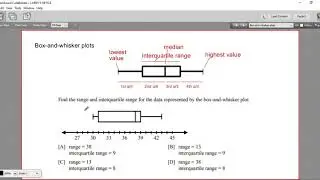 Interquartile range in box-and-whisker plots