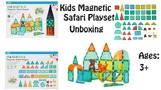 Anko Magnetics Magnetic Safari Playset For kids Age 3+ Unboxing