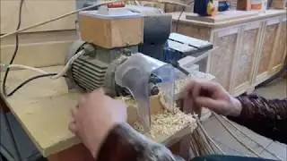Окорка, раскалывание, строгание многолетних ивовых палок