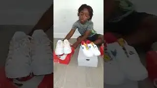 Chance & his school shoes.