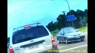 Rear end collision on Narellan Road caught on dash cam