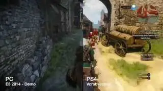 The Witcher 3 Wild Hunt graphics on multiple platforms PS4/XBone/PC