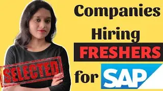 Companies that Hire Freshers for SAP | Fresher Hiring in SAP