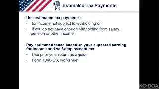 MBDA Federal & State Estimated Taxes Webinar March 26, 2024