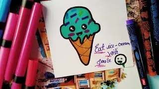 easy ice cream Drawing