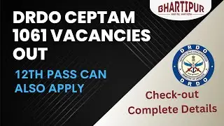 DRDO CEPTAM 1061 Vacancies Out | DRDO Recruitment 2022 |