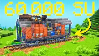 I Built a PORTABLE Steam ENGINE in Minecraft Create Mod