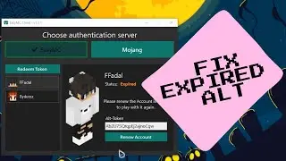 EASY MC EXPIRED ALT QUICK FIX |How To Renew Token| |Minecraft|