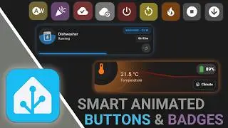 Animated Smart Buttons and Badges For All Home Assistant Cards | FREE