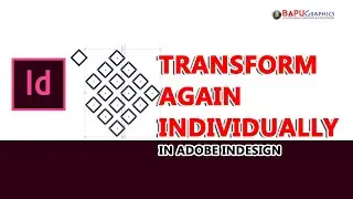How to Transform Again Individually in Sequence | Adobe InDesign Tutorial Hindi