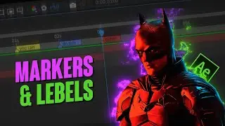 How To Use MARKERS and LEBELS | After effects basics tutorial
