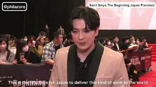 Mackenyu red carpet interview at Knights of the Zodiac Japan premiere