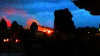 Fire in the cemetery