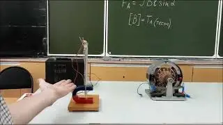Сила Ампера Электродвигатель 8 кл