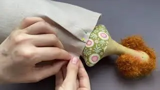 🇺🇦Sewing a skirt for a kitchen Tilda doll #7 | Skirt for kitchen Tilda Doll