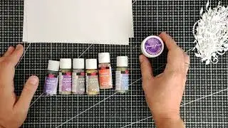 Обзор сухих красок от Fractal Paint и мастер-класс по окрашиванию вырубки с помощью этих красок